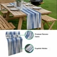 thumbnail image 5 of Blue Gray Table Runner - 90 Inch Long, Kitchen Dining Table Runner Dresser Scarves, Modern Simple Abstract White Ombre Texture Farmhouse Decor for Coffee Tables Wedding Party Banquet, 5 of 8