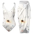 thumbnail image 1 of Aayomet Womens Swimsuit Ruched Twist Front One Piece Swimsuit,Beige M, 1 of 4