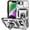 Silver, variant on KOMI Heavy Duty Magnetic Case for iPhone 16e (2025) - Rugged Military-Grade Protection with Slide Camera Cover, Ring Holder, and Kickstand, Silicone & PC Hybrid Cover (Blue)