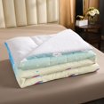 thumbnail image 4 of YST Rainbow Gradient Stars Cloud Comforter Set Fluffy Ombre Pastel Quilted Bedding, Twin Size (2 Count), 4 of 5
