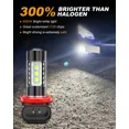 thumbnail image 4 of XWQHJW H11/H8/H9 LED Fog Light Bulbs 6000K White  High Power DRL Lamps Plug and Play-IP67 Waterproof 2 -Pack, 4 of 9