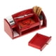 thumbnail image 3 of Organizador de escritorio para casa de muñecas a escala 1:12, regalo, mueble, modelo de juguete para casa de muñecas rojo, 3 of 9