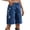 Blue, variant on Streetwear Baggy Summer Jorts Women's Casual Denim Shorts High Rise Stretchy Raw Hem Bermuda Shorts