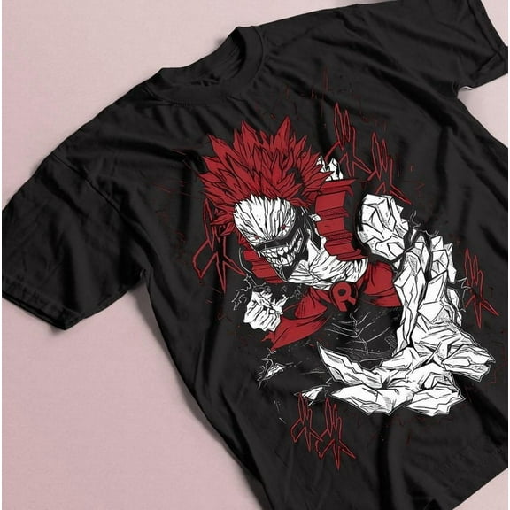 Red Riot (kirishima) T-shirt, BNHA Shirt, Unisex Tee, Heavy Cotton Tee, Anime Tee, My Hero Academia Shirt, Cosplay Costume