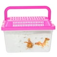 thumbnail image 3 of OULII Mini Portable Fish Tank Plastic Faunarium Reptile Terrarium Rectangle Reptile Carrier Ideal for Small Critters and Creatures, 3 of 7