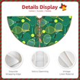 thumbnail image 3 of Defioc Tennis Rackets and Balls for Christmas Tree Skirt Snowman Xmas Tree Skirt Farmhouse Christmas Decorations Tree Mat for Holiday Party Decor-36", 3 of 6