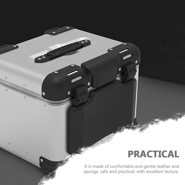 Greenadscape 2Ud De Apoyo Para Caja Trasera De Motocicleta En Cuero Negro Y Ergonómica