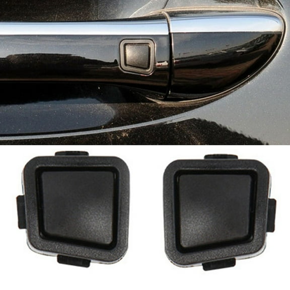 2Pcs Door Handle Button Cover For Mercedes-Benz W211 C209 W219 W251 Keyless-Go Door Handle Button Cover Car Accessories Fangkenuo