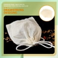 thumbnail image 5 of 50pcs Drawstring Strainer Bags Cheesecloth Filter Bags for Spice Medicine Dried Herbs, 5 of 5