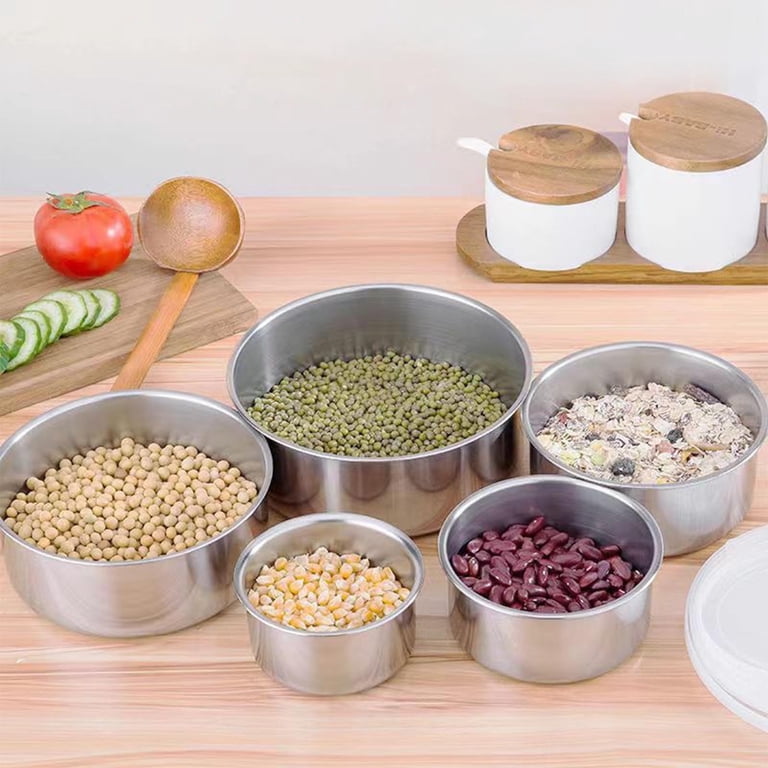 Yika Tupperware 5 Pcs Stainless Steel Home Kitchen Food Container