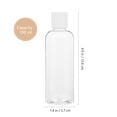 thumbnail image 4 of 6 botellas de tamaño de viaje, botellas de champú vacías, contenedor de artículos de tocador de plástico, botellas de loción de viaje (100 ml), 4 of 8