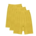 thumbnail image 5 of Dezsed 3 Pack Girls Bike Shorts Cartwheel Shorts for Girls Toddler Under Dress Dance Short Kids Summer Athletic Everyday Clothes Soft 5-6 Years Clearance Yellow, 5 of 5