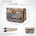 thumbnail image 7 of ZUXONGSY Boho Mandala Horse Print Shoulder Bag for Women Trendy Crossbody Purse Small Satchel with Adjustable Wide Strap for Travel Shopping, 7 of 7