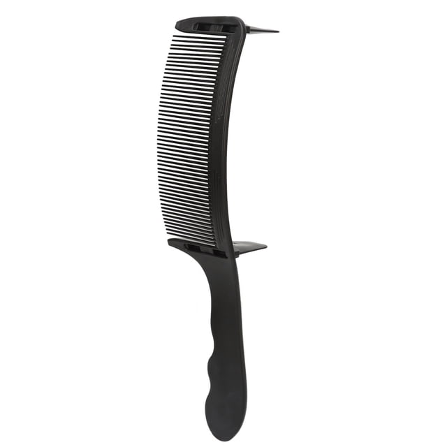 Curved Barber Clipper Comb Flat Top S Shape Barber Positioning Comb With Caliper Professional Hairdressing Tool Haircut Comb For Thin Thick Hair Trimming And Styling