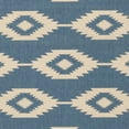 thumbnail image 6 of SAFAVIEH Outdoor LND171N Linden Collection Cream / Blue Rug, 6 of 7