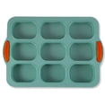 thumbnail image 2 of Silicone Cake Mold 9-Cavity Oval DIY Baking Pan Chocolate Bread Pancake Non-stick Bakeware Tool, 2 of 10