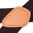 thumbnail image 3 of Buyless Fashion Trucker Suspenders for Men - 48" Elastic Adjustable Straps 1 1/4" - X Back - 5115-Brown, 3 of 6