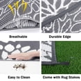 thumbnail image 3 of Alfombra de exterior Ilead, 244 x 305 cm, impermeable, reversible, 3 of 9
