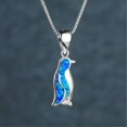 thumbnail image 5 of 14k White Gold Penguin Pendant Animal Necklace, 5 of 5