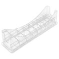 thumbnail image 1 of Hair Guide Comb Storage Organizer Clipper Guard Holder Transparent Rectangular Barbershop Use Protection 1Set, 1 of 5