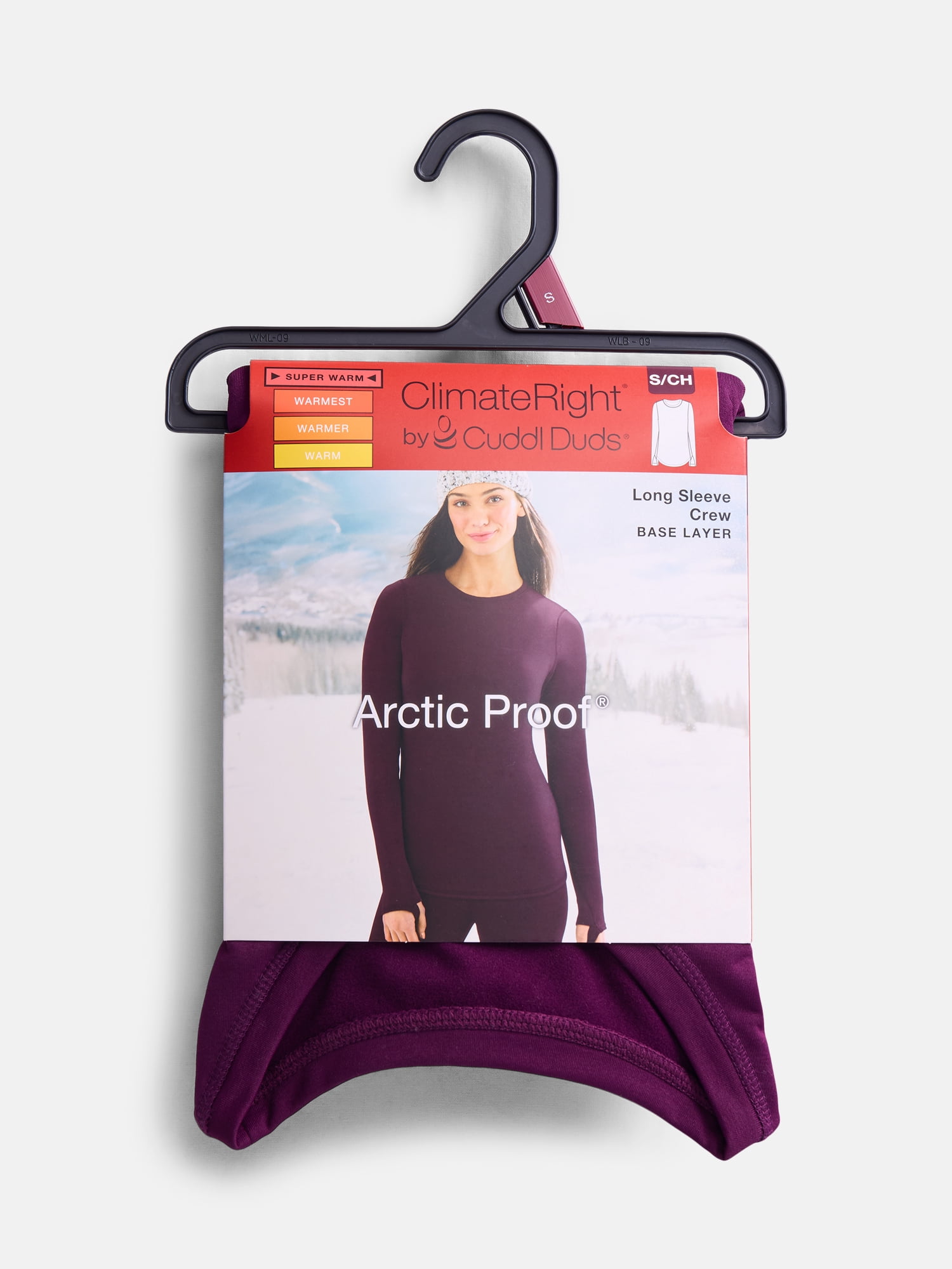 ClimateRight by Cuddl Duds Women's Super Warm Arctic Proof Base Layer Thermal Top, Sizes XS-4X