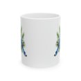 thumbnail image 2 of Gulf Coast Online Blue Jay Bird Floral Coffee Mug Nature Gift Tea Cup 11oz, 2 of 4
