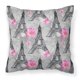 thumbnail image 1 of "Treasures BB7503PW1818 Watercolor Pink Eiffel Tower Outdoor Canvas Pillow, Multicolor" Caroline's Treasures BB7503PW1818, 1 of 1