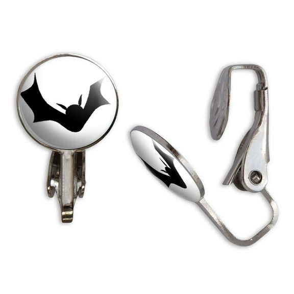 Bat - Halloween Clip-On Stud Earrings