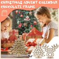 thumbnail image 4 of Wooden Christmas Countdown Calendar Christmas Tree Countdown Calendar Chocolate Stand B, 4 of 6