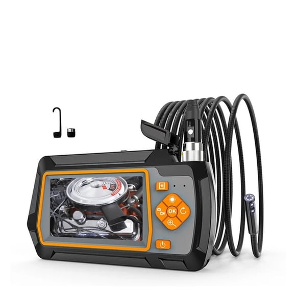 5.5mm Dual Lens Industrial Endoscope 1080P with 4.3" IPS Screen Borescope Inspection Camera ,Easily Maneuver