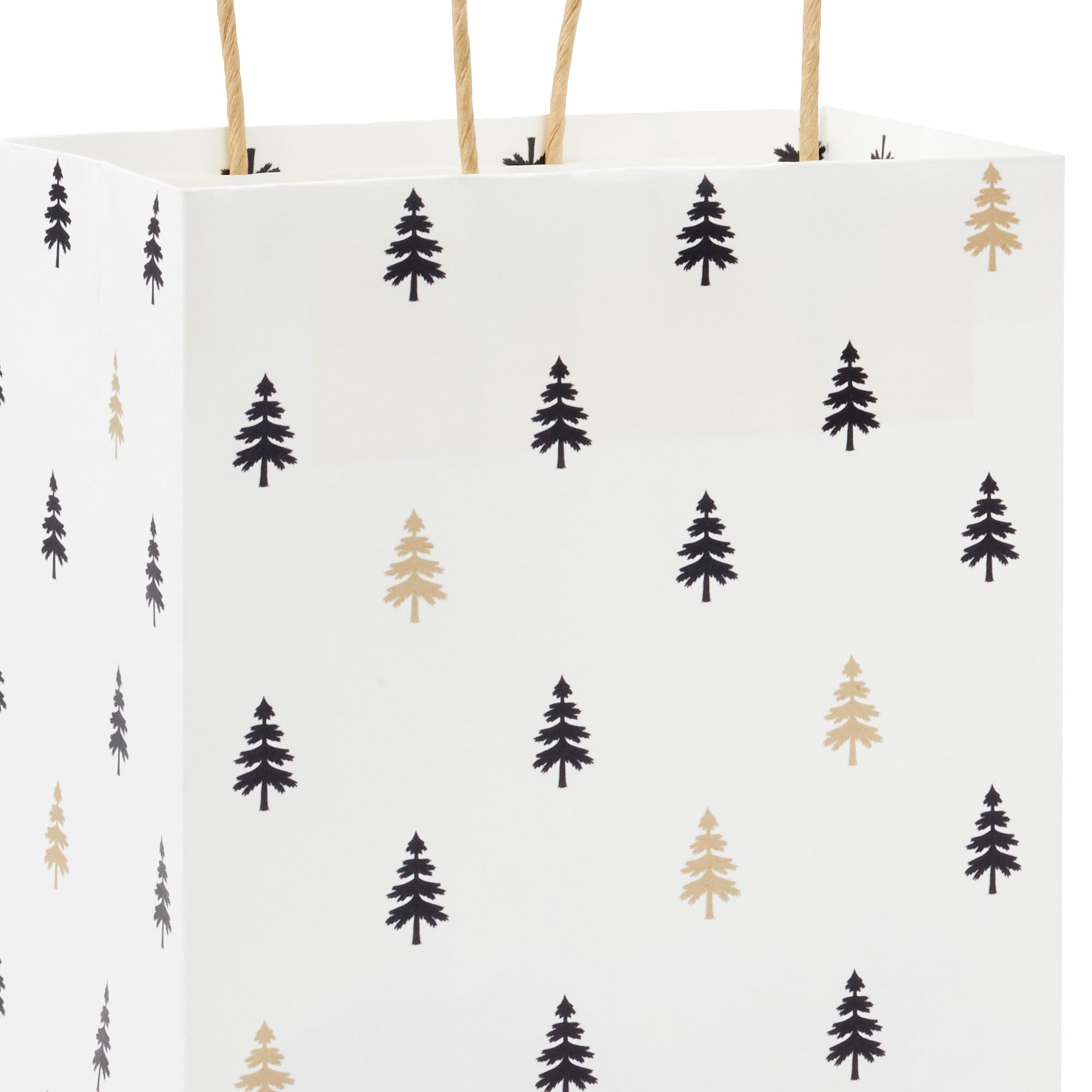 Paquet de 5 petits sacs-cadeaux, 7,8 po (Motifs neutres des fêtes) Sacs des fêtes en papier kraft