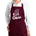 thumbnail image 1 of Kiss the Cook Funny Classic Kitchen Cooking Apron with Pockets Kitchen Cooking Apron Graphic Apron with Pockets, 1 of 1