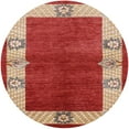 thumbnail image 1 of Ahgly Company Indoor Round Mid-Century Modern Red Oriental Area Rugs, 5' Round, 1 of 6