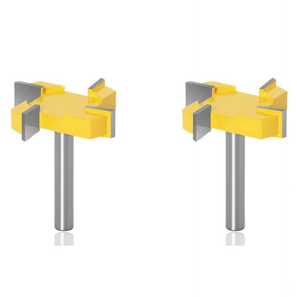 2pcs 8mm Spoilboard Surfacing Router Bit, Router Bit, 4 Flute Face Mill, Milling Router Bit, Router Bit