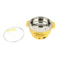 thumbnail image 2 of Olla eléctrica de 1,8 l, 400 a 800 W, acero inoxidable, 2 modos de cocción, protección contra sobrecalentamiento, color amarillo, 2 of 12