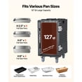 thumbnail image 4 of KFFKFF Insulated Food Pan Carrier, 127 Qt Non-Electrical Food Warmer, with Swivel Wheels & Stainless Steel Latch, Durable Stackable Hot Box, Compatible with Various Pan Sizes (Pans Not Included), 4 of 9