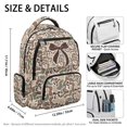 thumbnail image 4 of Bulopur Camo Bow Kids Backpack for Girls, Vintage Neutral Camo Print School Bag Lightweight/Breathable/Durable/Waterproof Multi-Pocket Book Bag for Kids 6-12, 4 of 7