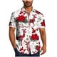 thumbnail image 2 of Blusa y camisa de manga corta con cuello vuelto para hombre, blusa informal de moda con cuello vuelto, blusa estampada de manga corta con botones, blusa de poliéster para hombre, 2 of 6
