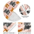 thumbnail image 2 of RYLABLUE Tapis de Support de Jupe de Noël avec Raton Laveur Renard Mignon pour Décoration de Fête Intérieure Extérieure 36 Pouces, 2 of 5