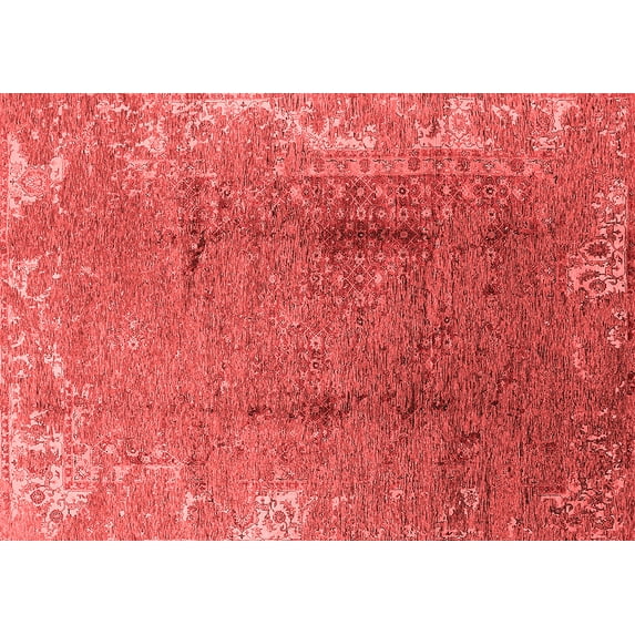 Ahgly Company Indoor Rectangle Oriental Red Industrial Area Rugs, 2' x 5'