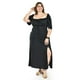thumbnail image 5 of Vestido largo estilo campesino Roman Fashion /Tallas Extras, 4356 (Negro) negro 40, 5 of 6