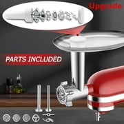 WinHolder Upgrade Food Meat Grinder Attachment For Kitchenaid Kitchen Aid Stand Mixer Set