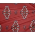 thumbnail image 5 of oneOone Polyester Spandex Tissu Rouge à Blocs Matière de Robe Tissu Imprimé Tissu au Mètre 56 Pouces de Large, 5 of 5
