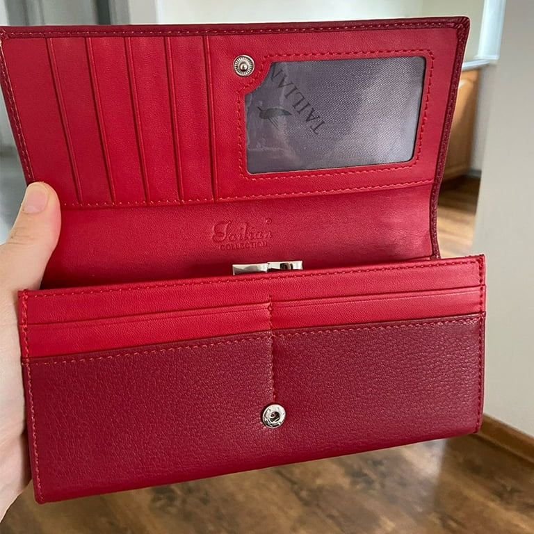 Embossed Designer Men Luxury Brand Genuine Leather Wallet Clutch