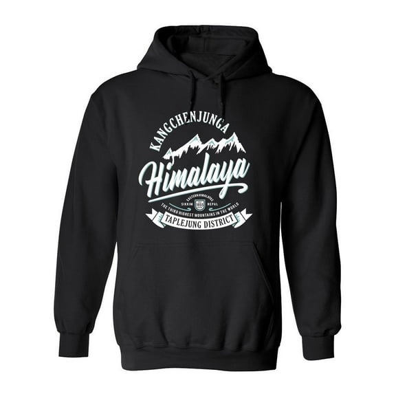 Kangchenjunga Himalaya Hoodie Men -Image by Shutterstock, Male x-Large