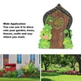 thumbnail image 4 of Porte de Fée en Résine, Accessoires de Jardin de Fées, Porte de Jardin de Fées Miniature avec Vis, Déco de Jardin de Fées pour Mur Extérieur en Forme de Souche d'Arbre, 4 of 7