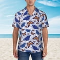 thumbnail image 2 of Haiem Butterflies1 Printed Hawaiian Shirt for Men - Men’s Casual Beach Summer Shirts - Stretch Fabric with Modern Fit-Medium, 2 of 7