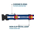 thumbnail image 5 of Buckle-Down Pet Collar, Dog Collar Plastic Buckle, Colorado Boulder Flag Blue White Red Yellow, 20 to 31 Inches 1.5 Inch Wide, 5 of 8