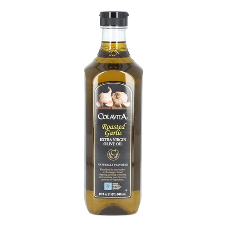 Colavita Extra Virgin Olive Oil, Roasted Garlic, 32 Fl Oz