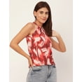thumbnail image 3 of Moomaya Sleeveless Halter Neck Printed Loose Fit Top - Women's Summer Top, 3 of 9